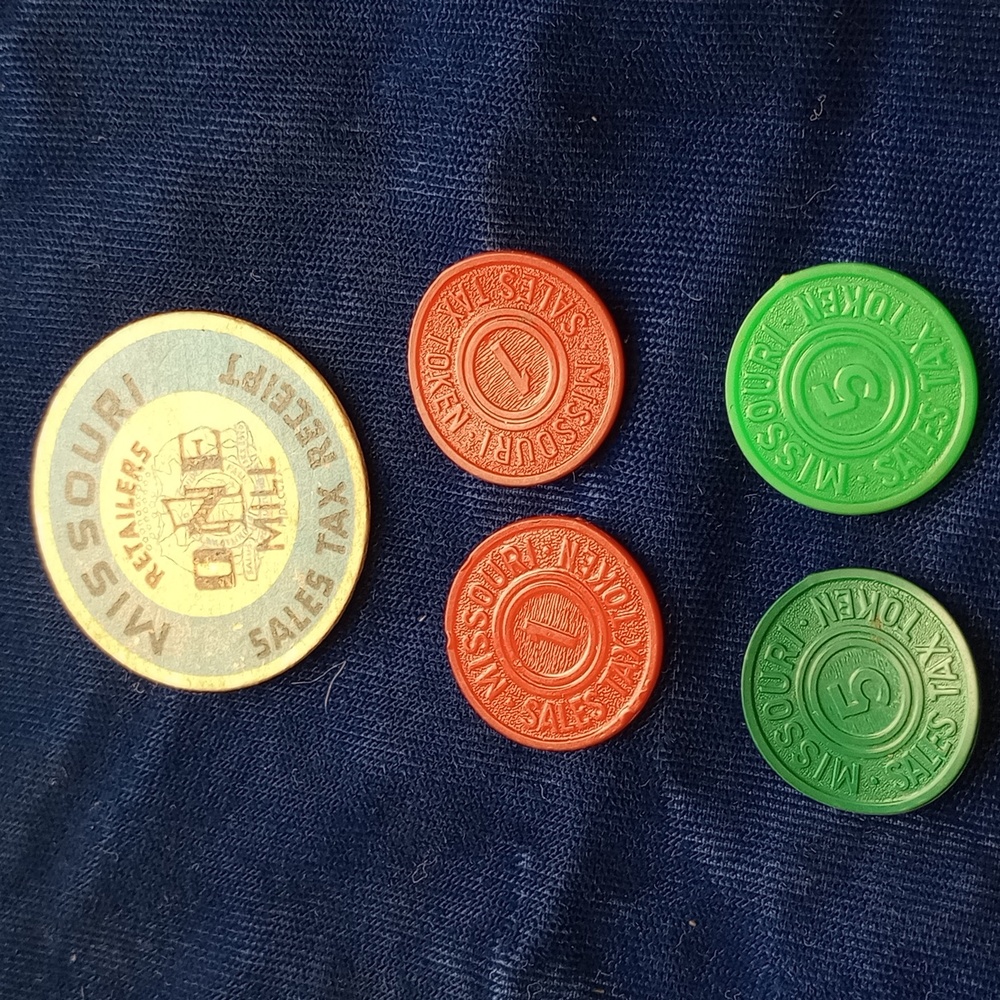 Missouri Tax Token 1 Mills & 5 Mills